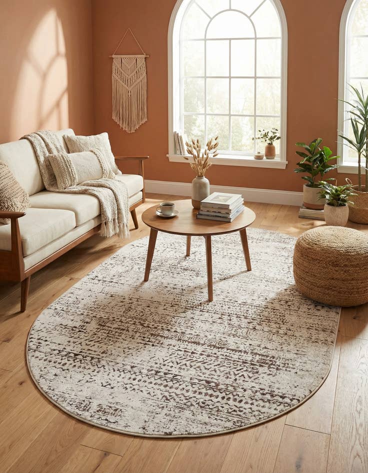 Detail image of 5' 3 x 8' Hermitage Oval Rug