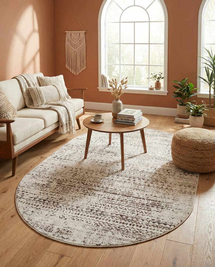 Detail image of 5' 3 x 8' Hermitage Oval Rug