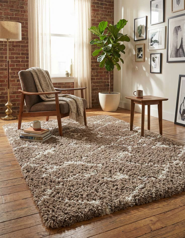 Detail image of 5' x 8' Infinity Shag Rug