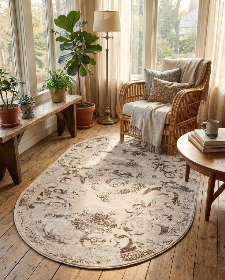 Detail image of 5' 3 x 8' Finsbury Oval Rug