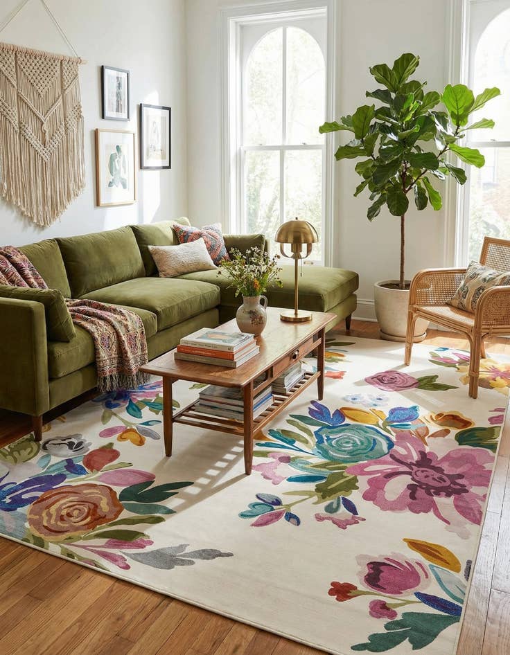 Detail image of 9' x 12' Blossom Rug