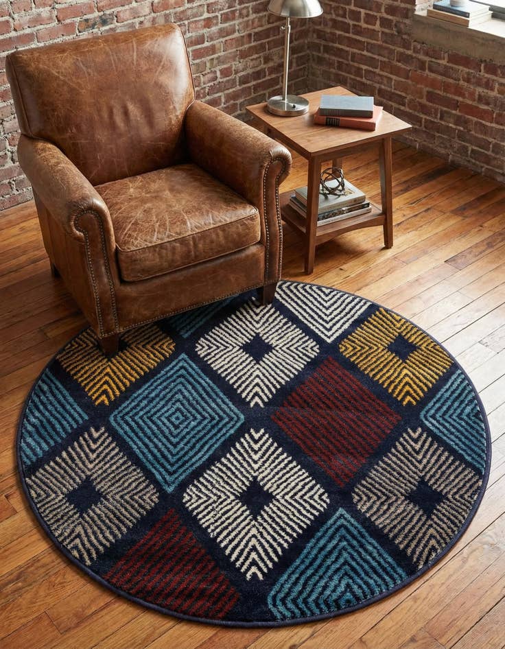 Detail image of 3' 1 x 3' 1 Laguna Round Rug