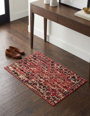 Burgundy Saturn Rug