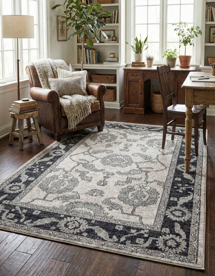 Detail image of 5' 3 x 8' Eco Traditional Rug