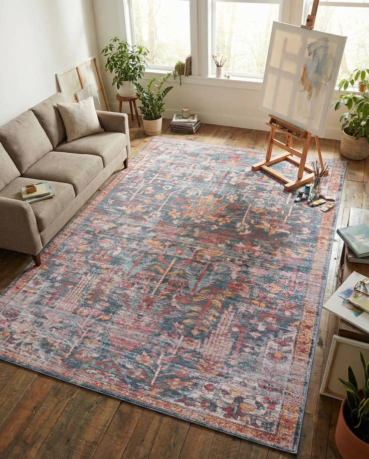 Detail image of 7' 10 x 10' Washable Maahru Rug