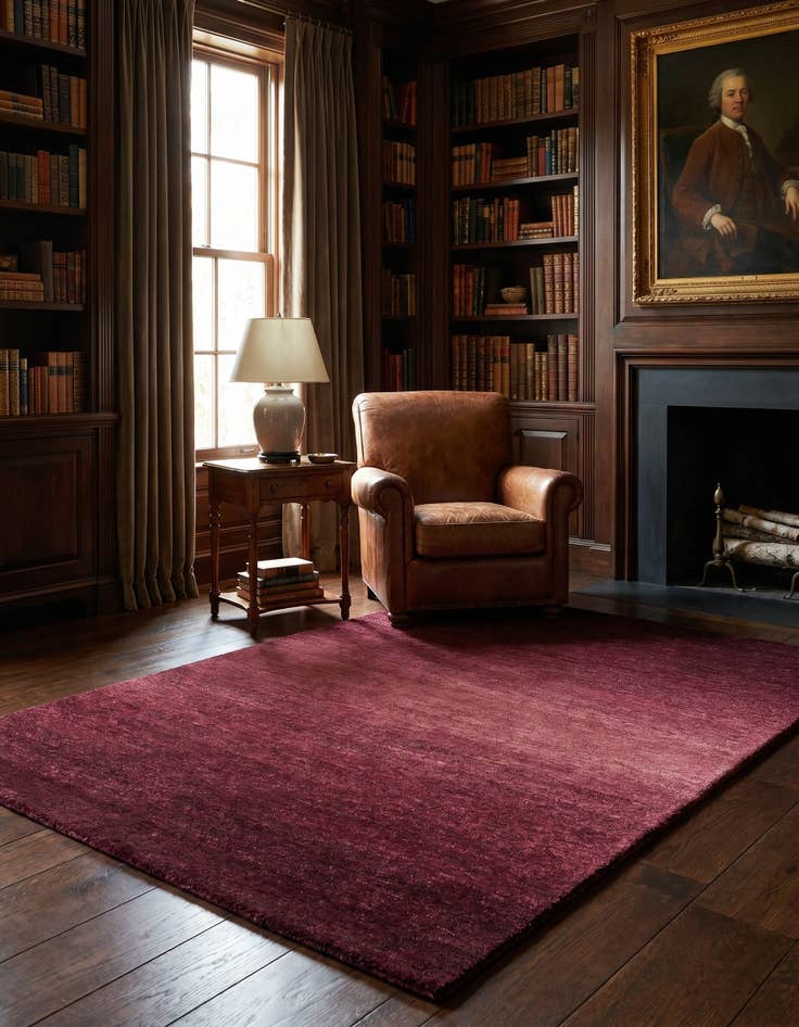 Detail image of 4' x 5' 10 Hand Knotted Gabbeh Wool Rug