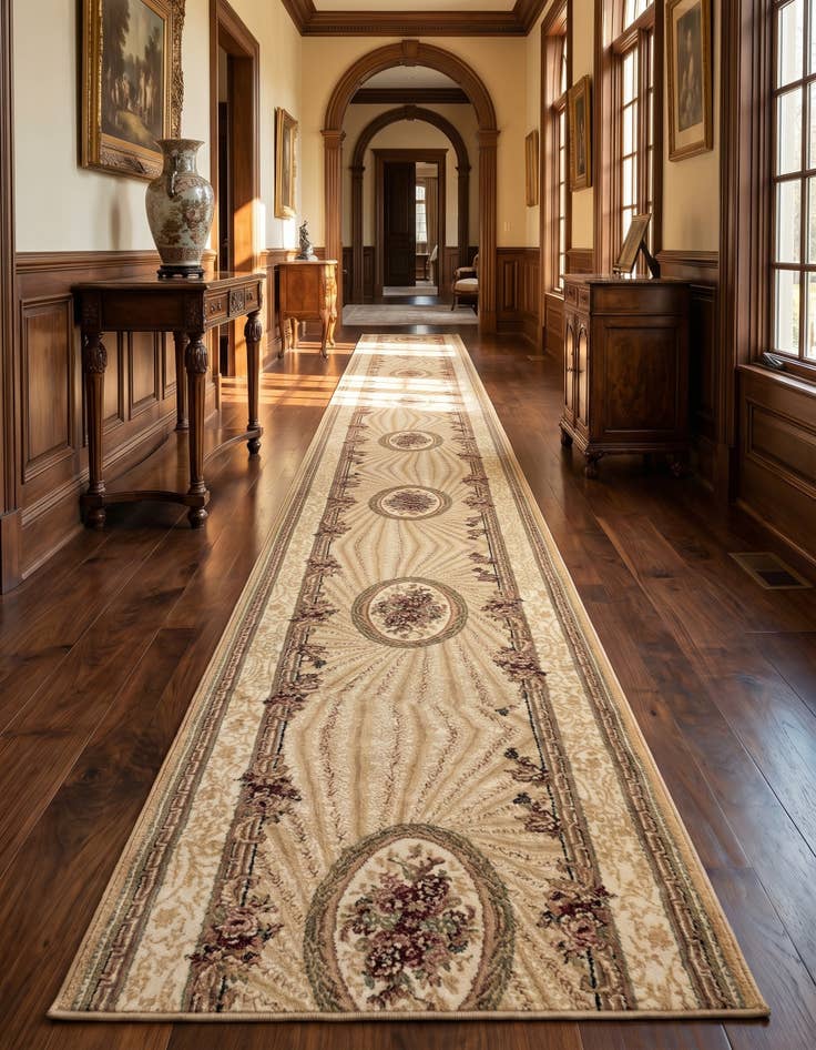 Detail image of 2' 8 x 29' 5 Tabriz Design Runner Rug