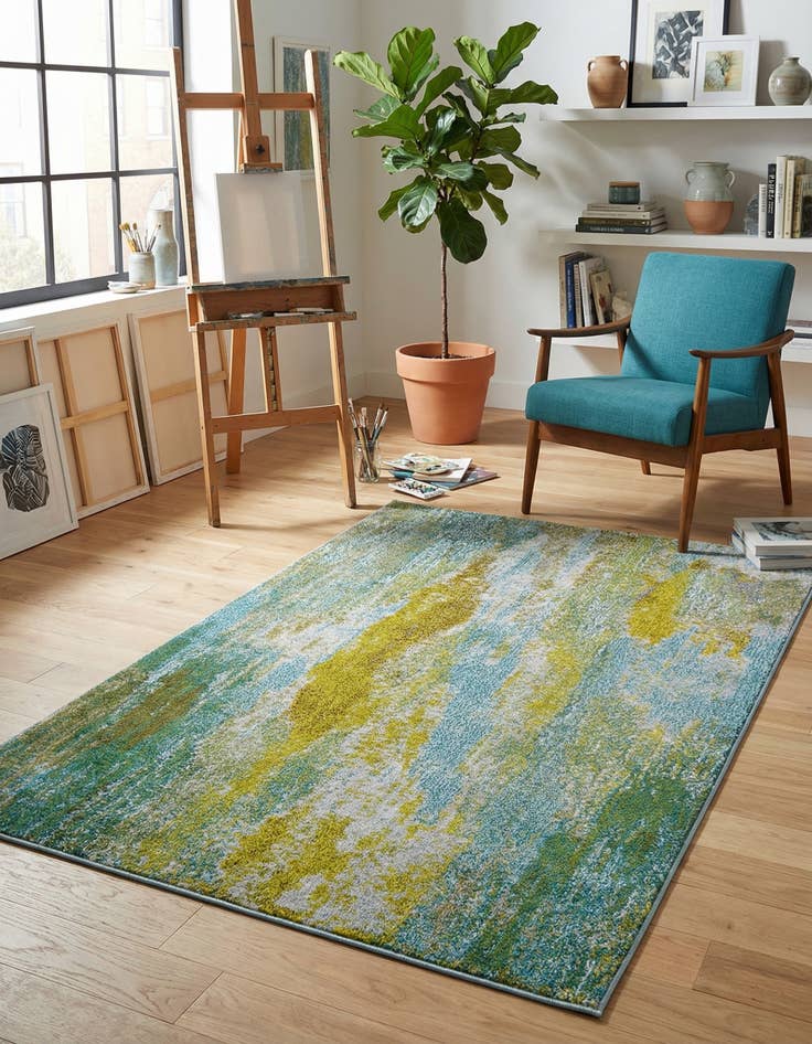 Detail image of 3' 3 x 5' 3 Washable Barcelona Rug