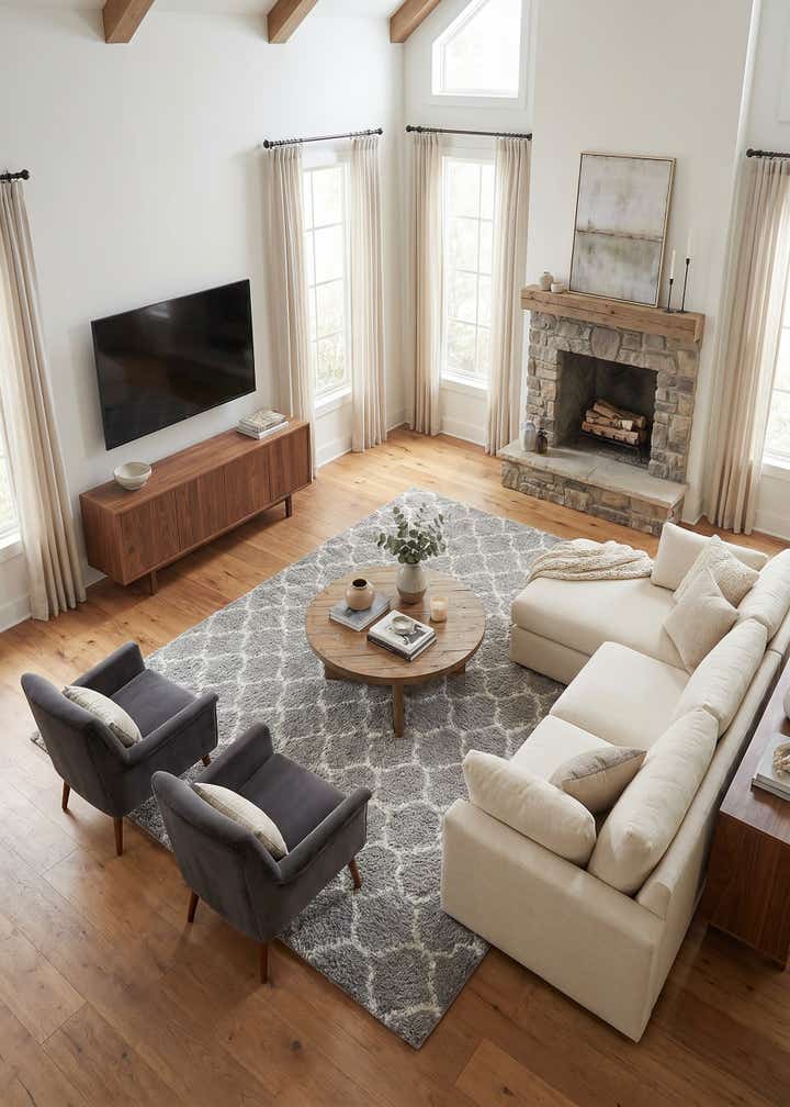 10' x 13' Lattice Shag Rug