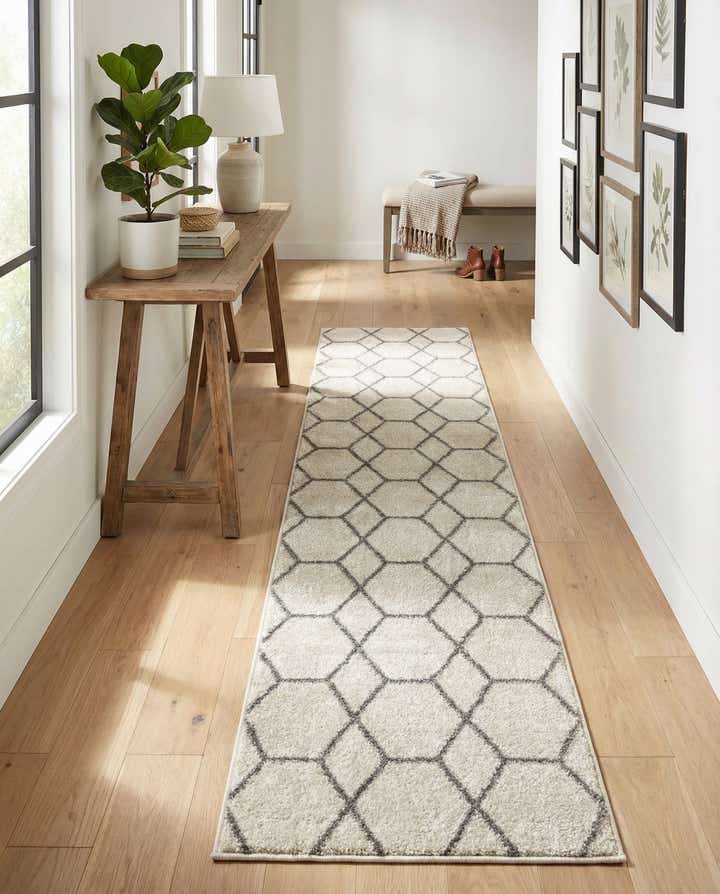 2' x 9' Lattice Frieze Runner Rug