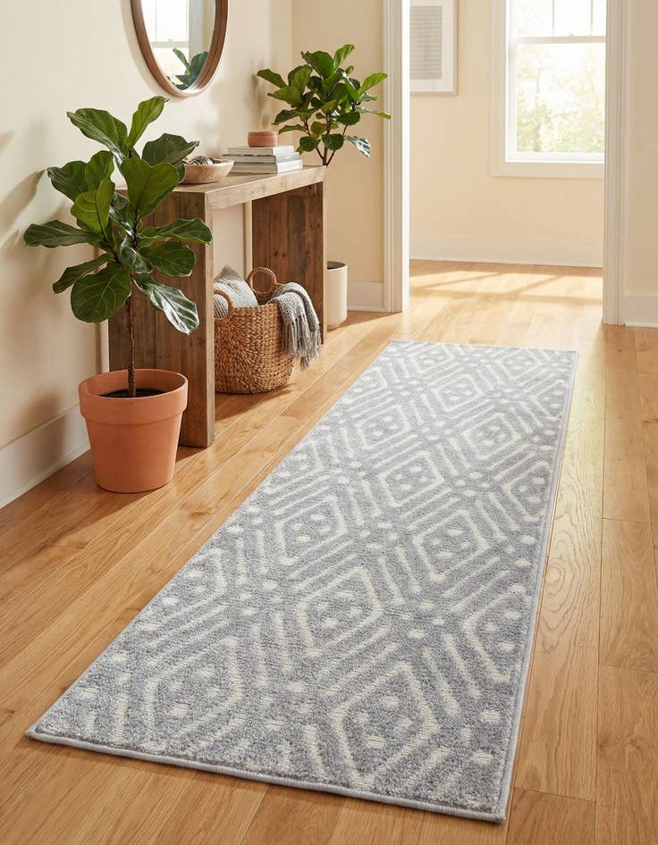 Detail image of 2' x 6' Washable Sabrina Soto Ella Indoor / Outdoor Runner Rug