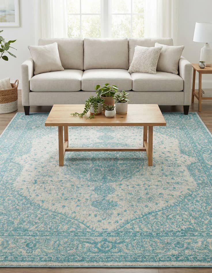 Detail image of 7' 10 x 7' 10 Bexley Square Rug