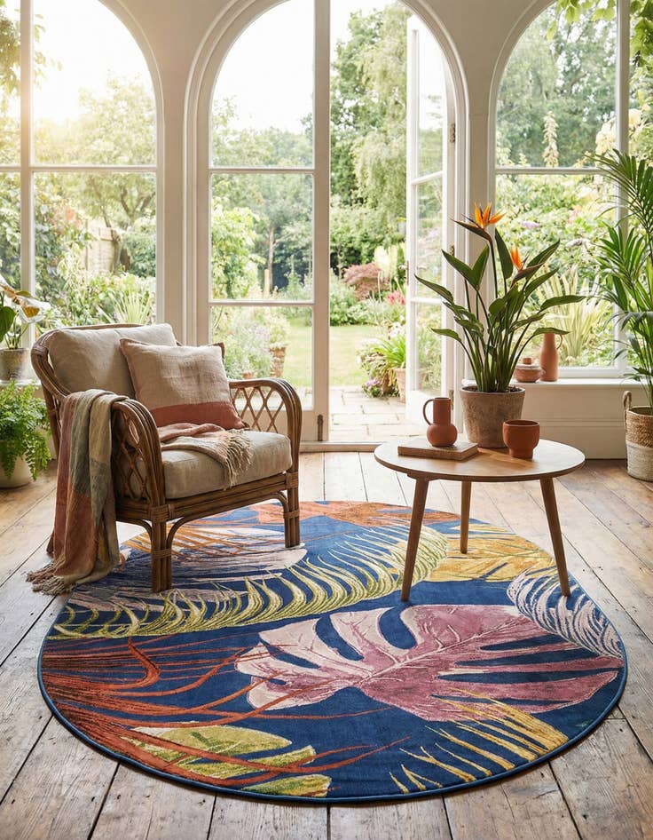 Detail image of 7' 10 x 10' Blossom Oval Rug