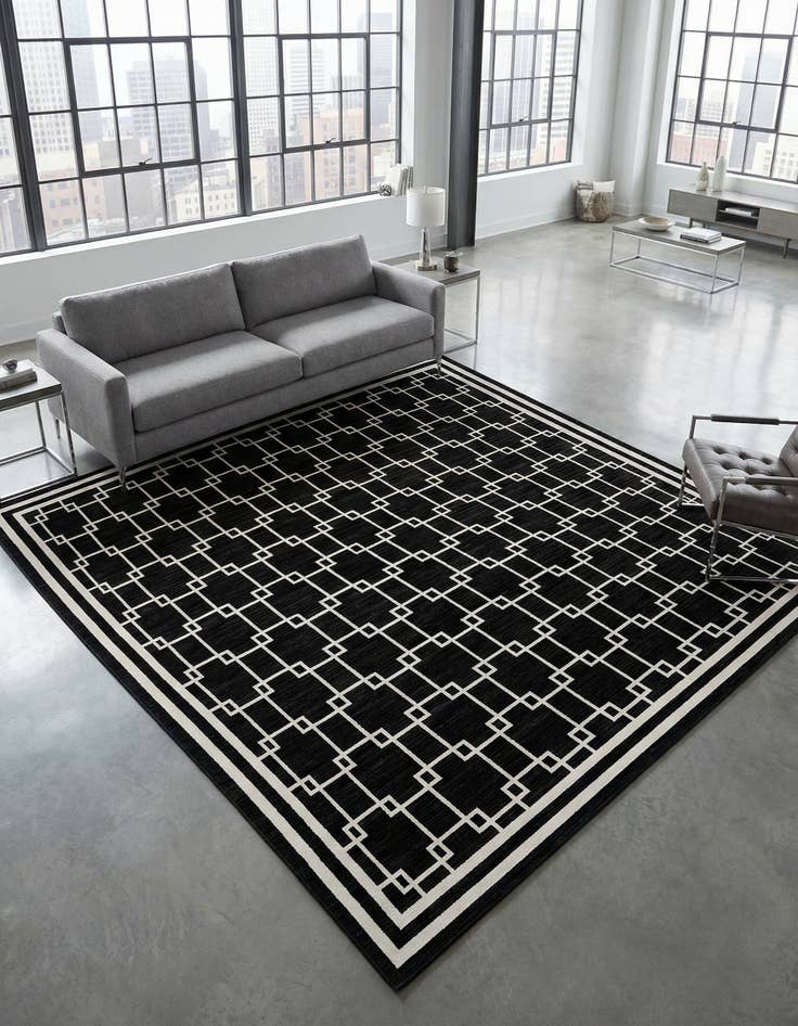 Detail image of Jill Zarin 10' x 10' Metropolitan Uptown Square Rug