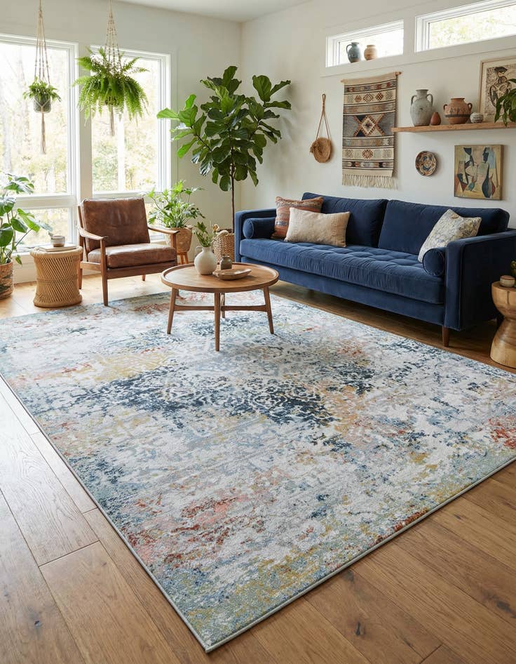 Detail image of 7' 10 x 10' Kamala Washable Rug