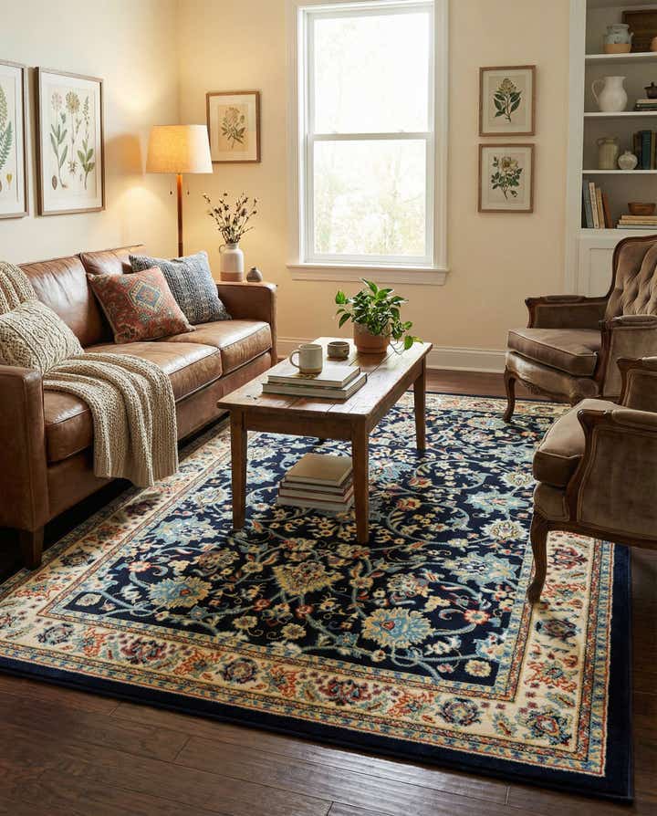 6' x 9' Kashan Design Rug