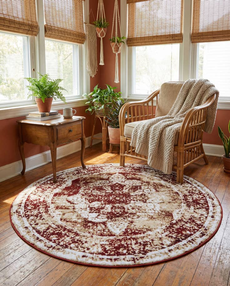 Detail image of 5' 3 x 5' 3 Monte Carlo Round Rug