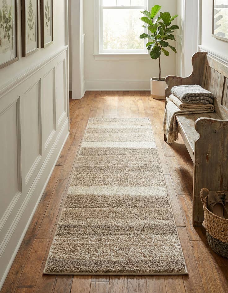 Detail image of 2' x 6' Sepia Runner Rug