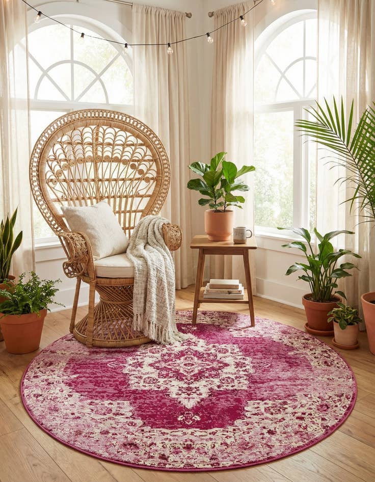 Detail image of 7' x 7' Amulet Round Rug