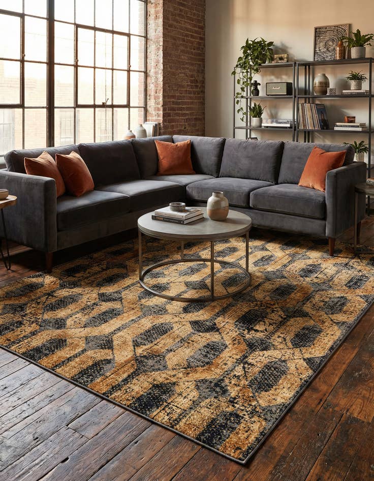 Detail image of 7' 10 x 10' Saturn Rug