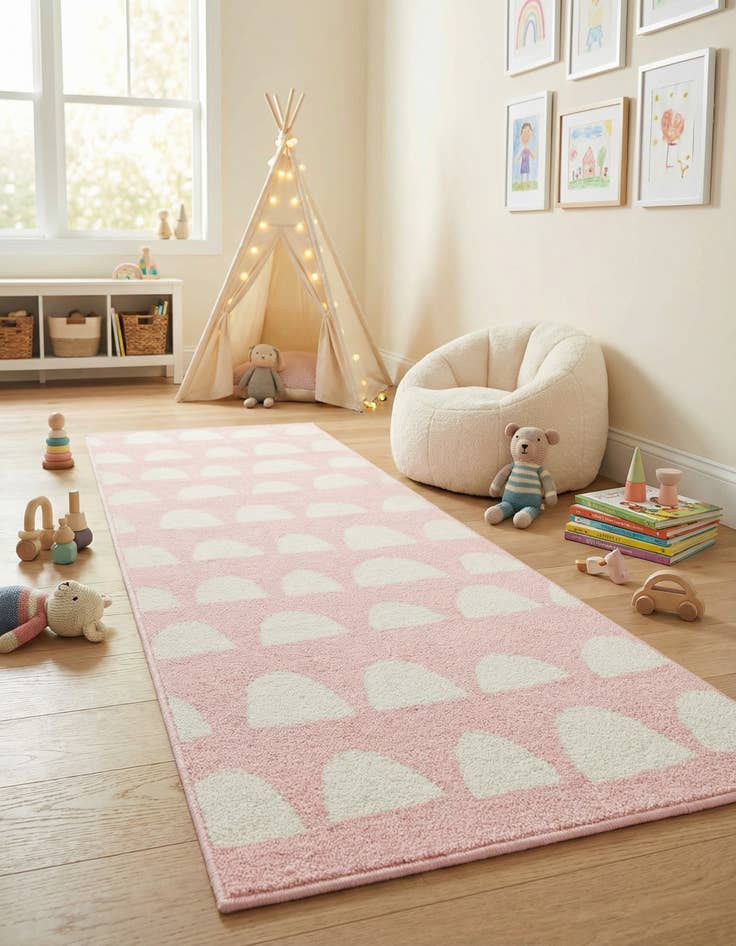 Detail image of 2' x 6' Whimsy Kids Runner Rug