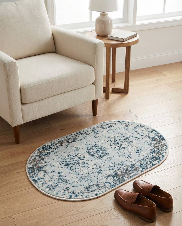 Detailfoto van 60cm x 95cm Monaco Ovaal Vloerkleed