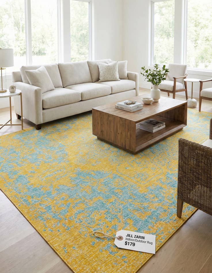 Detail image of 7' 10 x 10' Washable Jill Zarin Dubai Indoor / Outdoor Rug