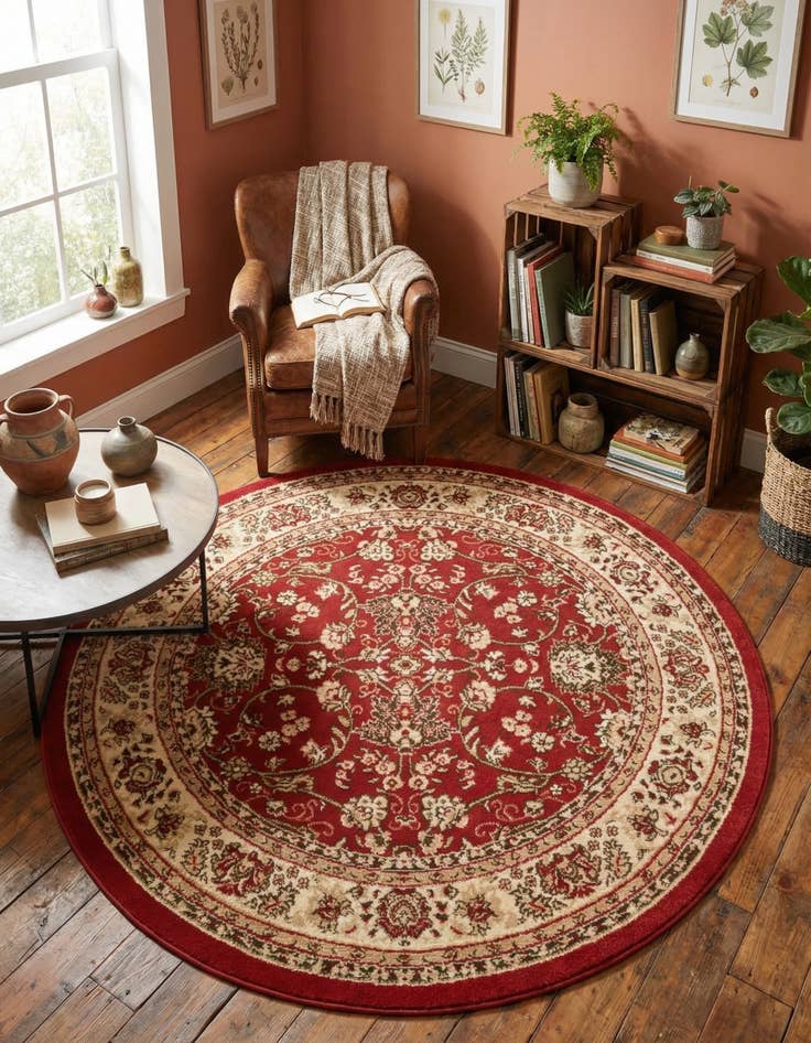 Detail image of 5' 3 x 5' 3 Yasmin Round Rug