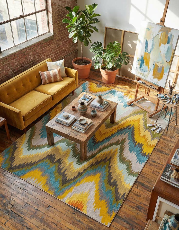 Detail image of 9' x 12' 2 Washable Hyacinth Rug