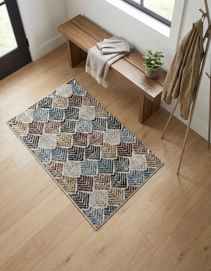 Detail image of 2' x 3' Eco Trellis Rug