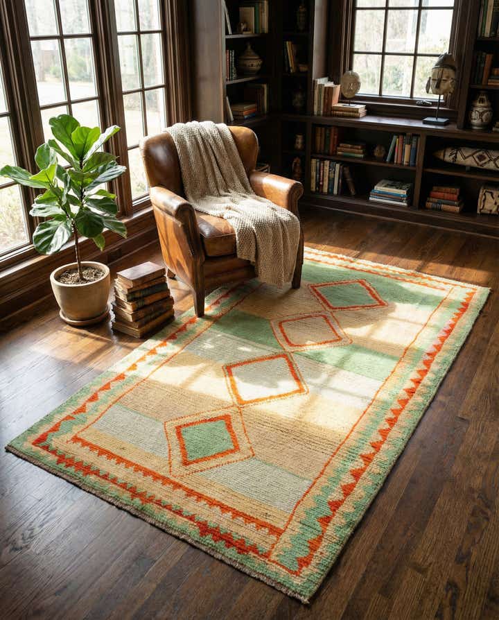 3' 3 x 5' 6 Hand Knotted Balouch Wool Rug