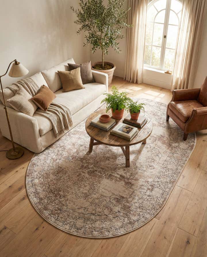 6' 1 x 9' Oregon Oval Rug