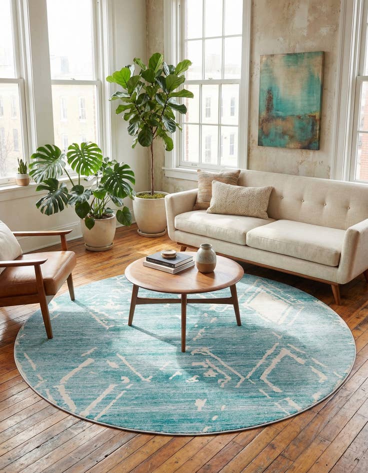 Detail image of 8' x 8' Uptown Carnegie Hill Round Rug