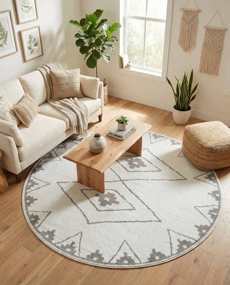Detail image of 7' 10 x 7' 10 Oslo Round Rug