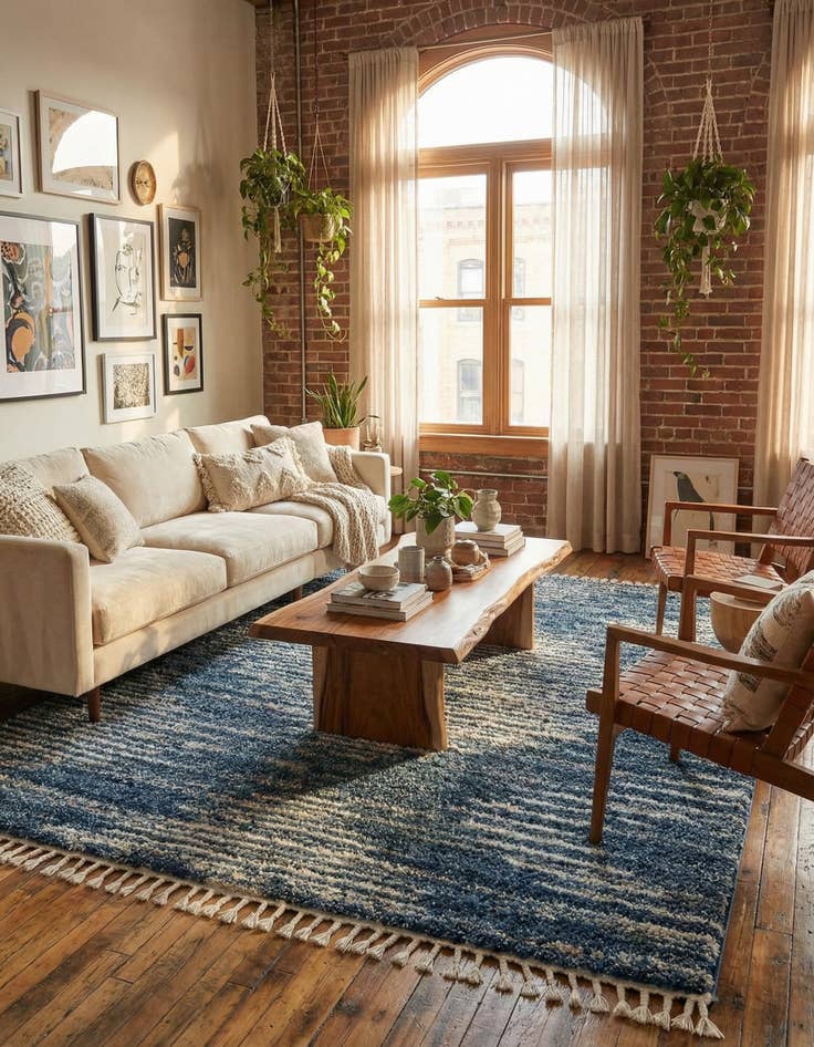 Detail image of 9' x 12' Serenity Shag Rug