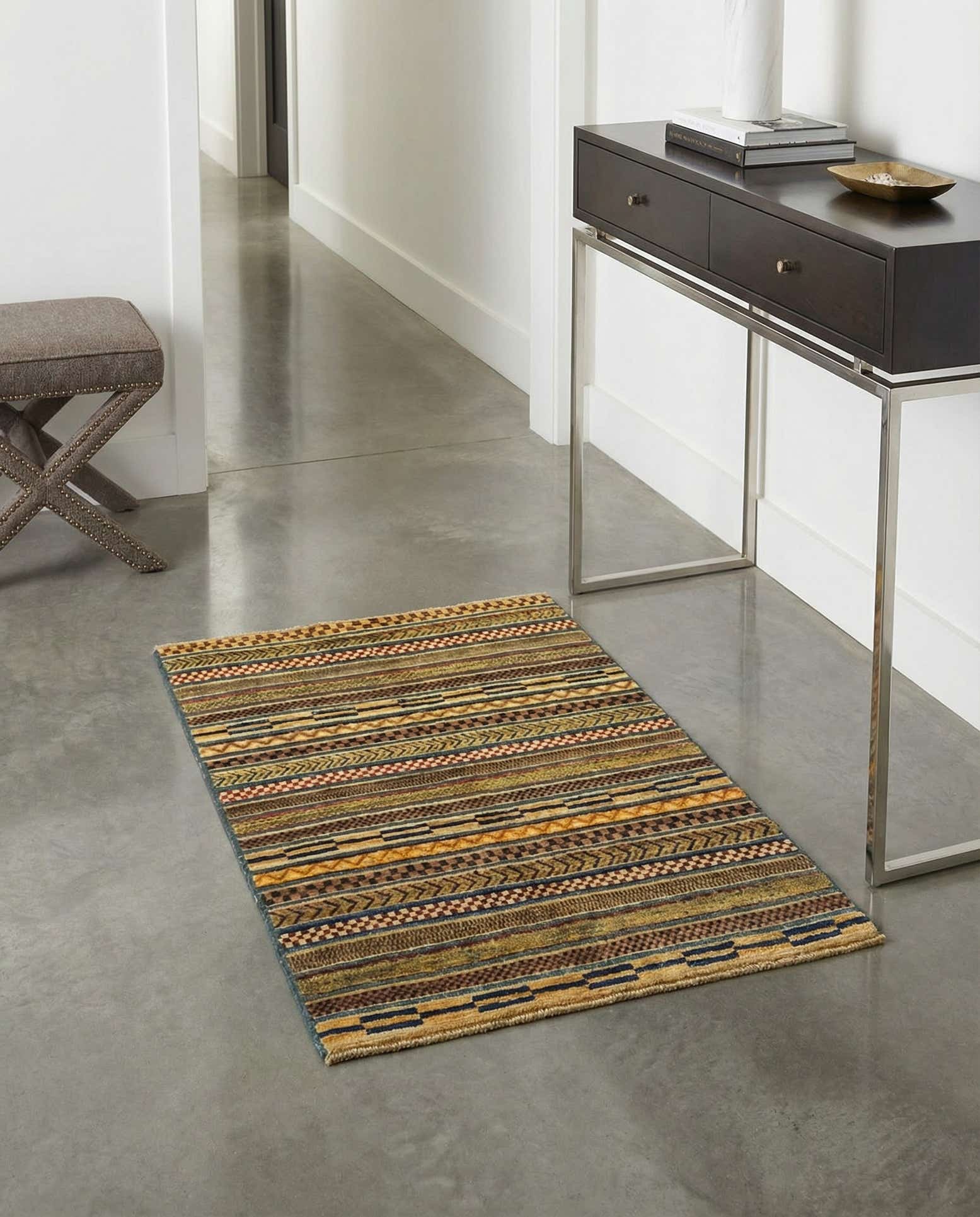 2' 8 x 4' Hand Knotted Modern Ziegler Rug
