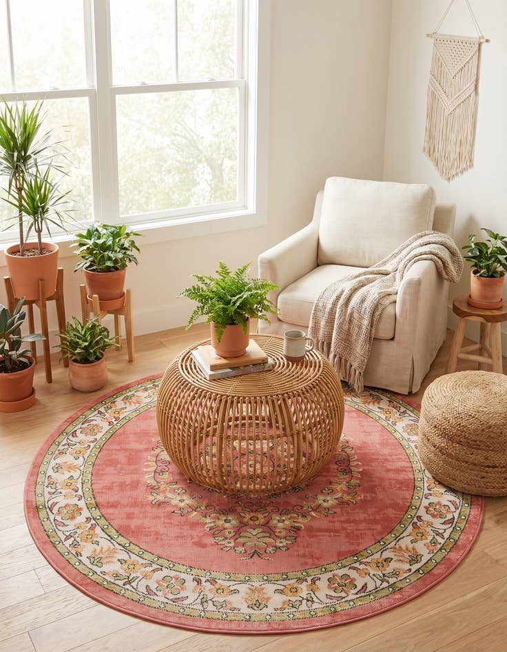 Detail image of 5' 3 x 5' 3 Lucerne Round Rug