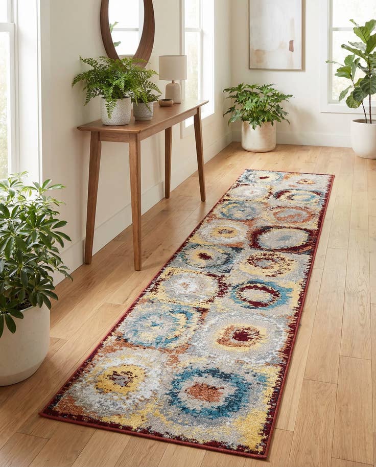 Detailansicht von 60cm x 245cm Kamala Washable Läufer Teppich