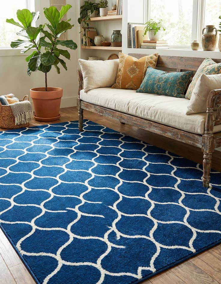 Detail image of 4' x 6' Trellis Frieze Rug