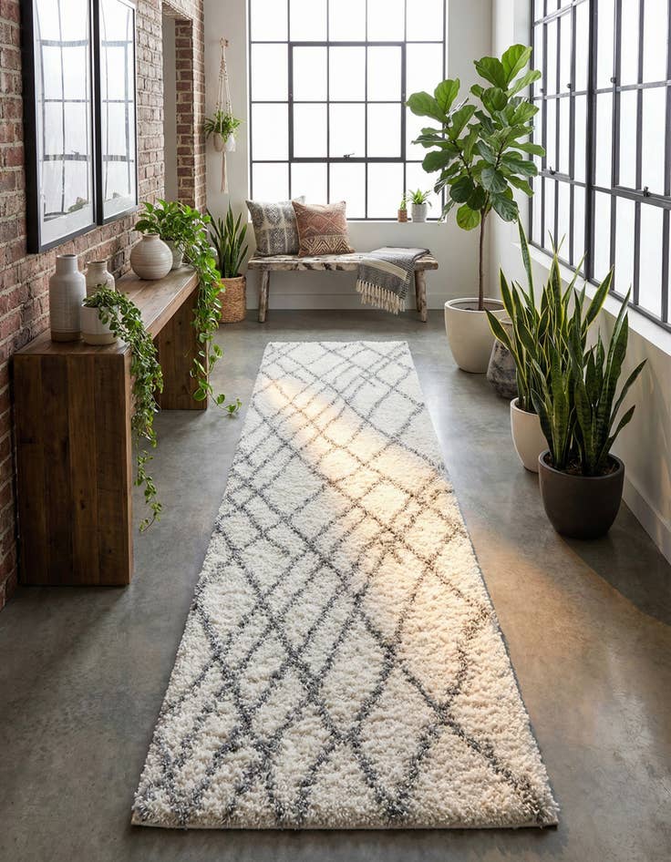 Detail image of 2' 7 x 13' Soft Touch Shag Runner Rug