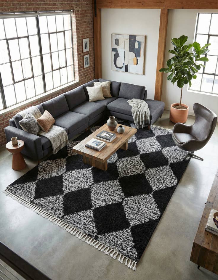 Detail image of 9' x 12' Serenity Shag Rug