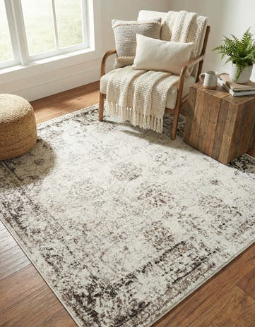 Beige Monte Carlo Square Rug