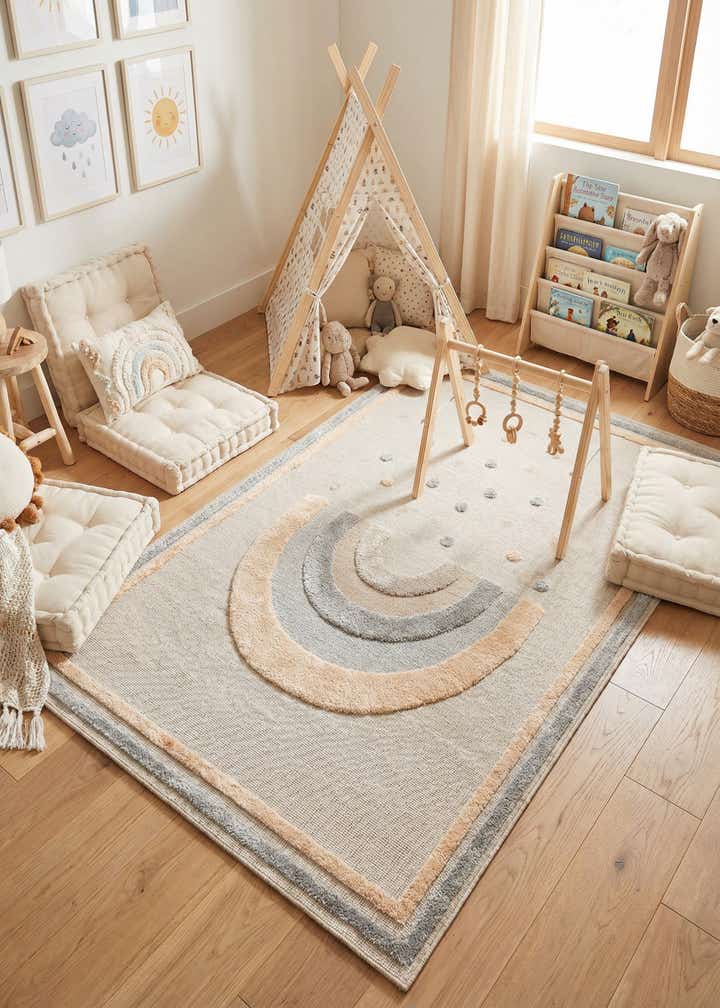 5' 3 x 8' Whimsy Kids Rug