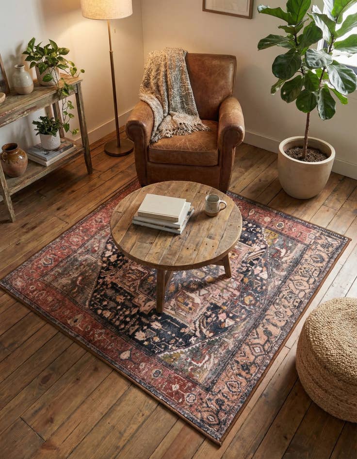 Detail image of 3' 3 x 3' 3 Medina Square Rug