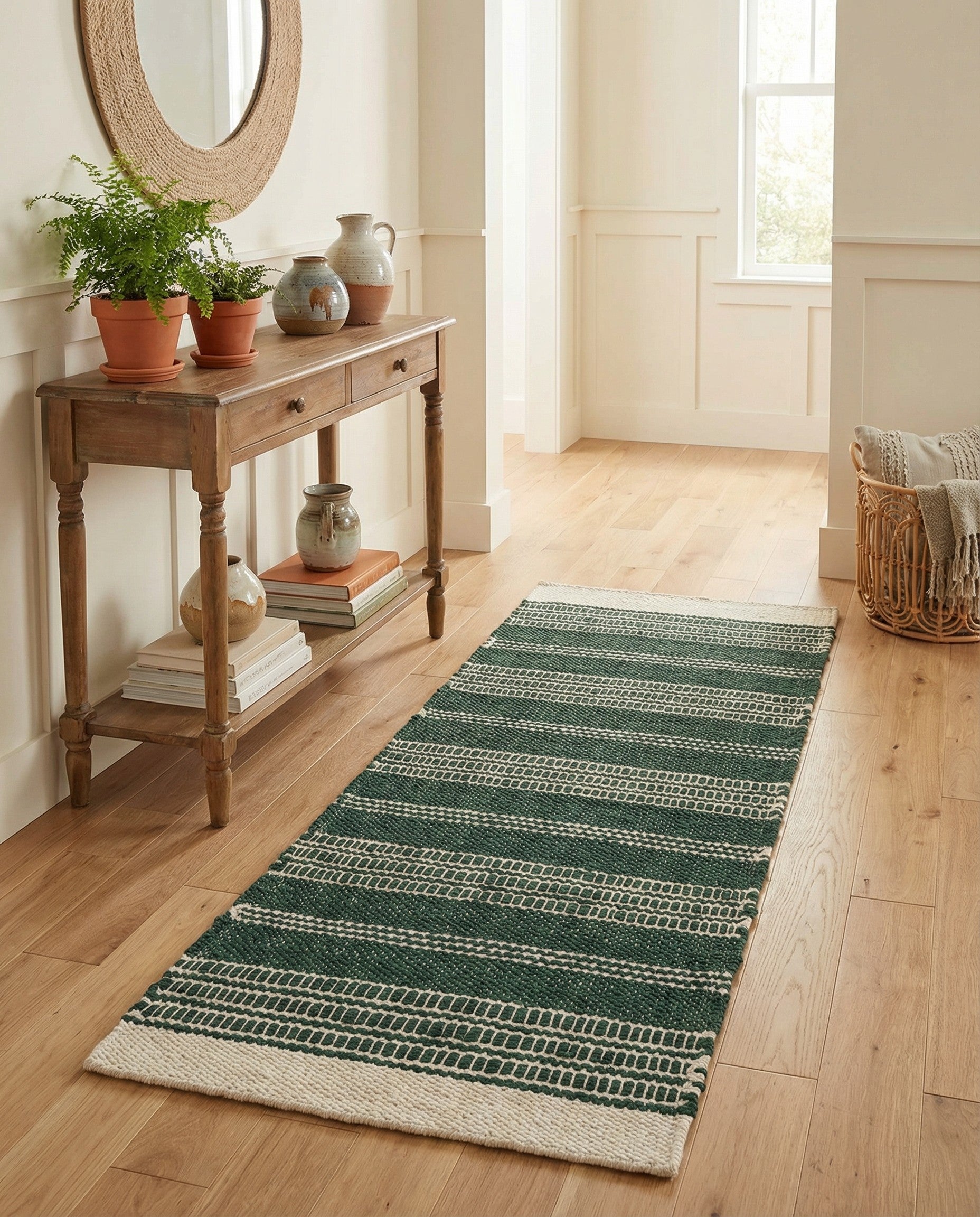 2' x 5' 1 Hand Woven Lariat Runner Rug