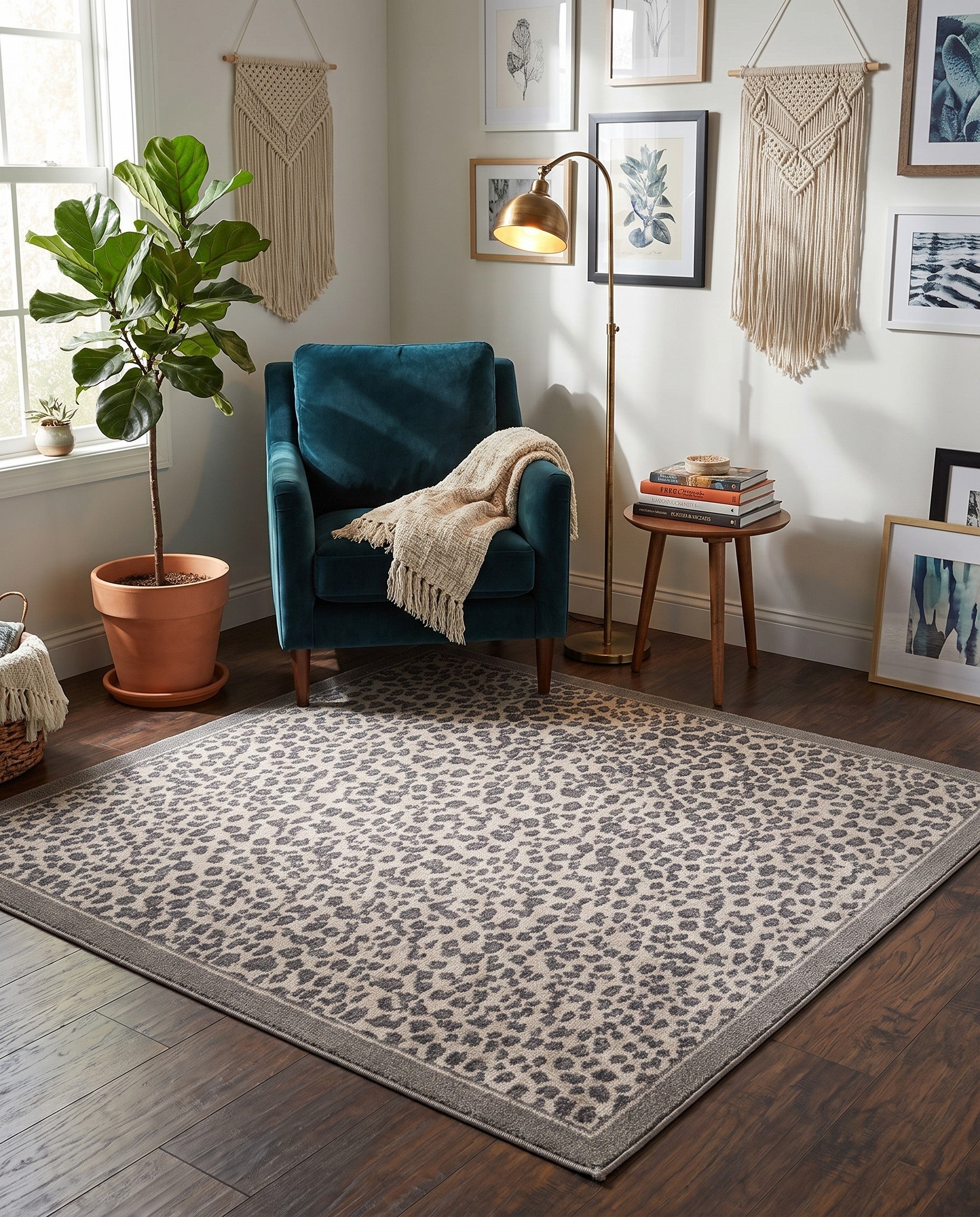 5' x 5' Safari Square Rug