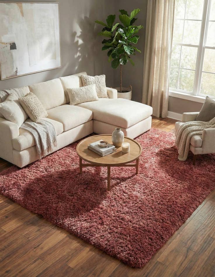 Detail image of 8' x 8' Infinity Shag Square Rug