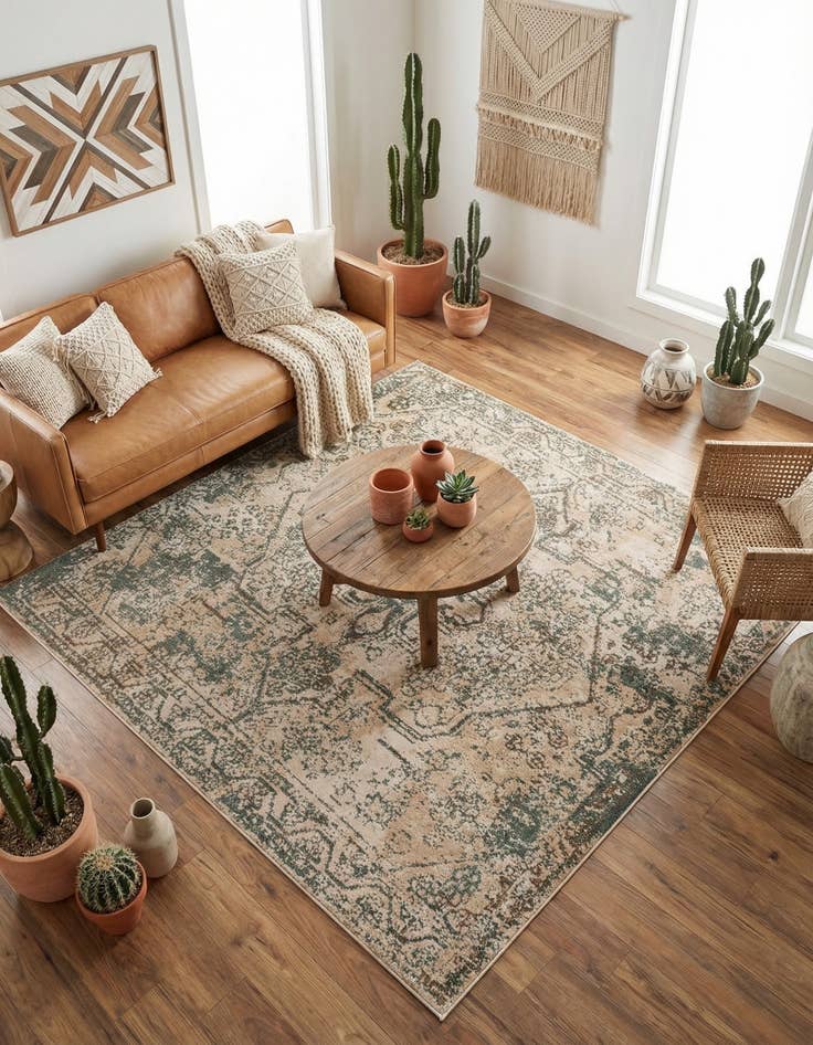 Detail image of 8' x 8' Mojave Square Rug