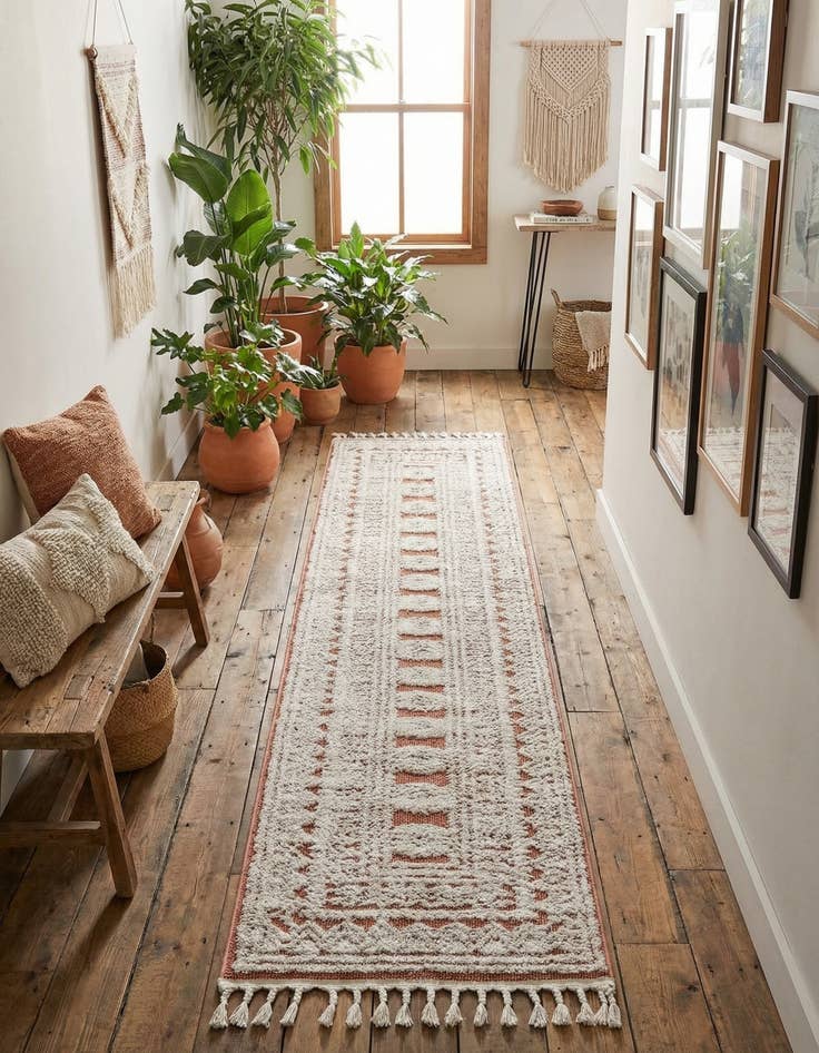 Detail image of 2' 7 x 12' Boho Runner Rug
