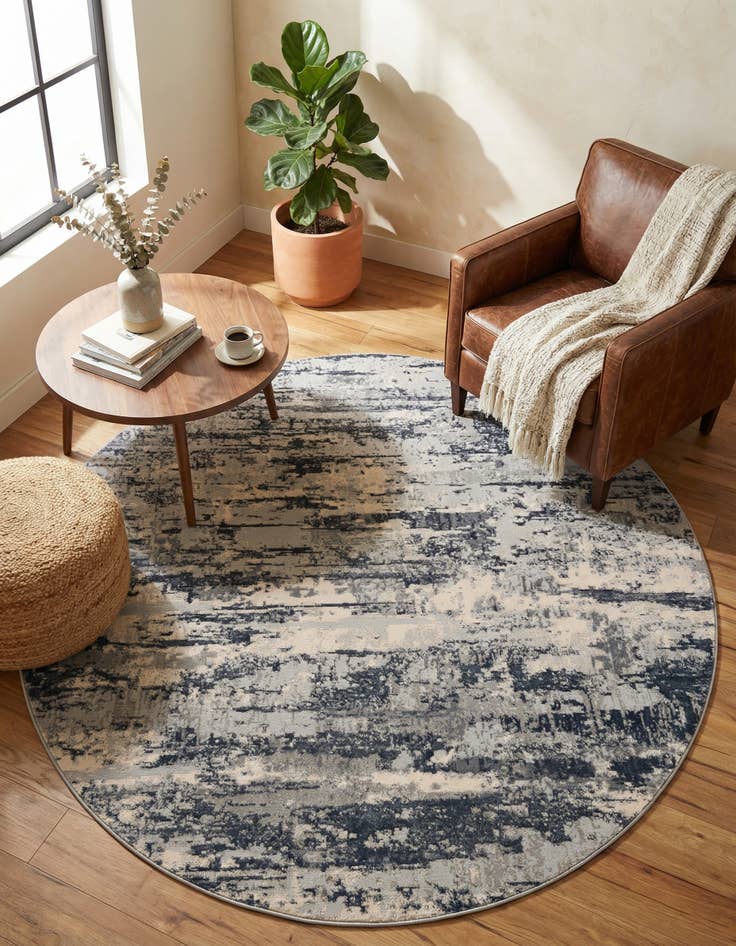 Detail image of 7' x 7' Caspian Round Rug